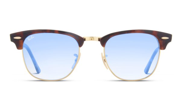 Ray-Ban 3016 Clubmaster Tortoise w/Blue (Non-Rx-able)