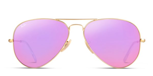 Ray-Ban 3025 Gold w/Purple (Non-Rx-able)