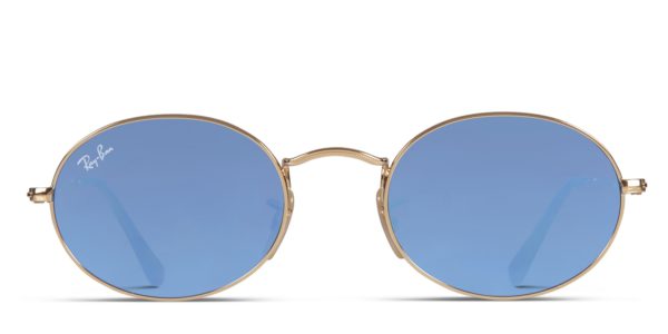 Ray-Ban 3547N Oval Gold w/Blue