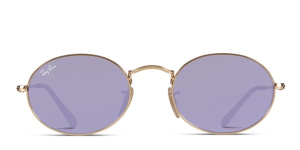 Ray-Ban 3547N Oval Gold w/Purple