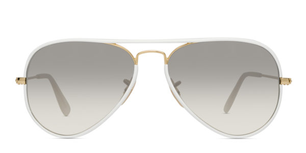 Ray-Ban 3025JM White w/Gold